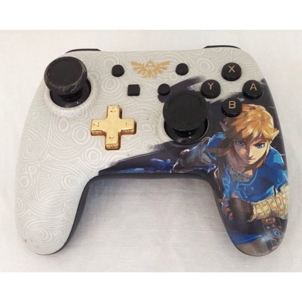 Nintendo Switch Power A Legend Zelda Breath Of The Wild Controller NO WIRE
